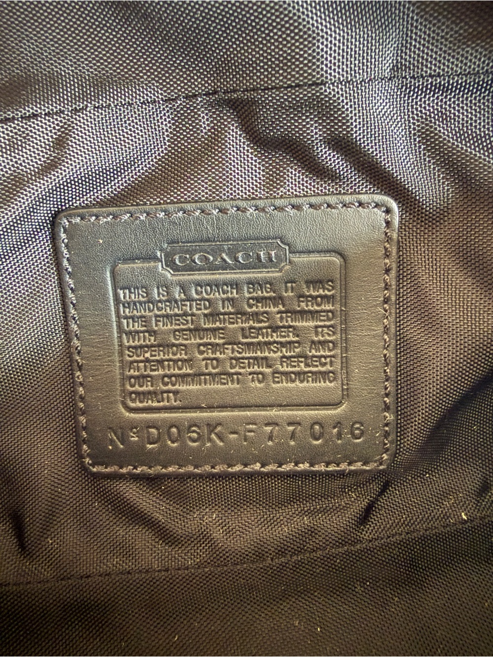 COACH Rivington Belt Bag in Black Canvas & Leather - Picture 7 of 7